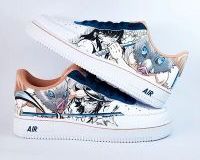nike air force 1 anime custom sneakers artist