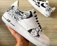 original nike custom air force 1 anime sneakers