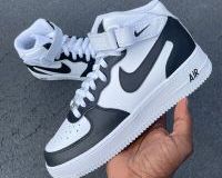 customized air force 1 mid sneakers