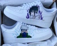 personalized nike air force 1 sneakers with naruto artwork