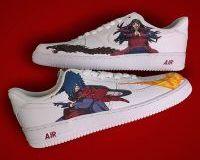 stylish nike air force 1 sneakers with naruto themes