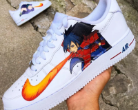 custom air force 1 sneakers with naruto-themed