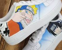 eye-catching custom air force 1 sneakers with naruto themes
