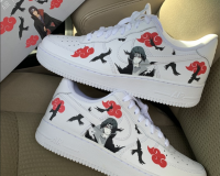 personalized nike air force 1 sneakers with naruto elements